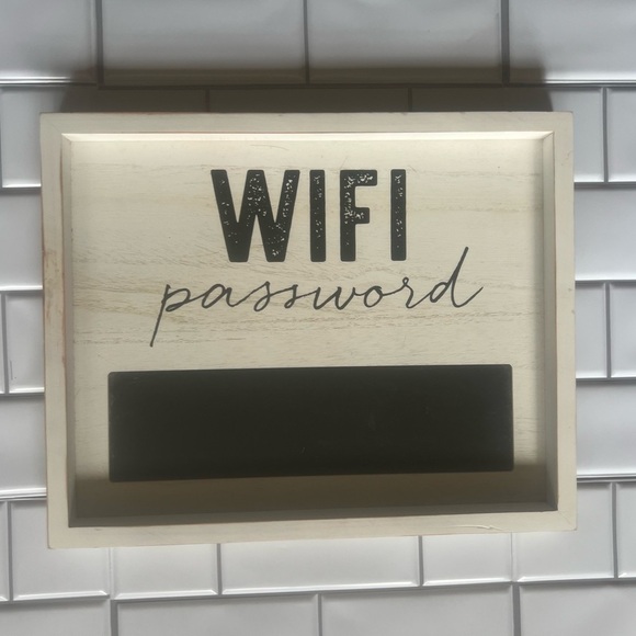 Wooden WiFi Password Sign with Chalkboard - Picture 1 of 4